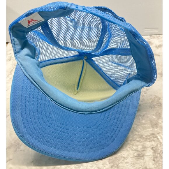 Family Reunion Trucker Hat Snapback Cap 2005 Mohrs Baby Blue Solid Pattern - Picture 2 of 11